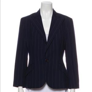 Ralph Lauren Black Label Wool Striped Blazer